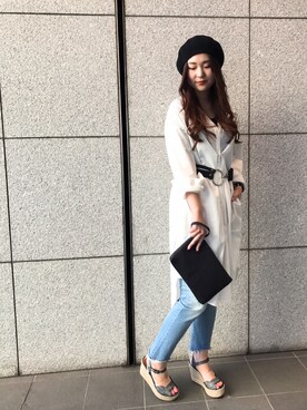 「B'2nd re'qua（ビーセカンドレクア）のアイテム」を使った、yuiさん（レディース・161cm）の春コーディネート