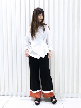 「Yasutoshi Ezumi（ヤストシエズミ）のアイテム」を使った、yuiさん（レディース・161cm）の春コーディネート