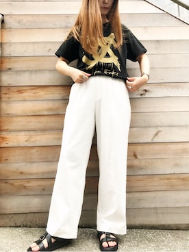 「LD TUTTLE（エルディータートル）のアイテム（その他シューズ）」を使った、yuiさん（レディース・161cm）の夏コーディネート