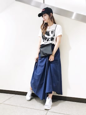 「surt（サート）のアイテム（帽子）」を使った、yuiさん（レディース・161cm）の夏コーディネート