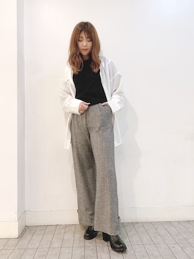 「EZUMi（エズミ）のアイテム（その他パンツ）」を使った、yuiさん（レディース・161cm）の夏コーディネート