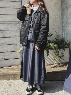 「COLONY 2139（コロニートゥーワンスリーナイン）のアイテム（その他アウター）」を使った、pengさん（レディース・159cm）の春コーディネート