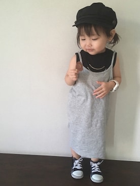 「アイテム（腕時計、ホワイト系）」を使った、♥︎Ena◡̈♥︎さん（キッズ・80cm）の夏コーディネート