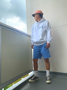 「Abercrombie&Fitch（アバークロンビーアンドフィッチ）のアイテム（帽子）」を使った、kaito ［相互］さん（メンズ・173cm）の春コーディネート