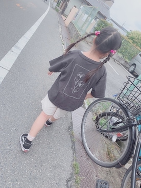 「BRANSHES（ブランシェス）のアイテム（パンツ）」を使った、yuapiiiさん（レディース・100cm）の夏コーディネート
