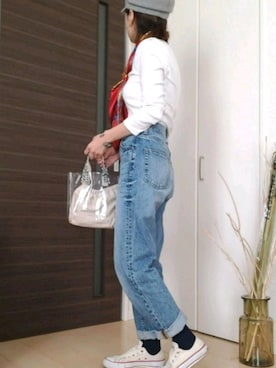 「URBAN RESEARCH ROSSO WOMEN（アーバンリサーチ　ロッソ）のアイテム（帽子）」を使った、mariko-u.さん（レディース・158cm）の春コーディネート