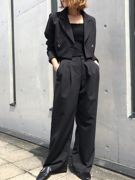 「Serendipity（セレンディピティ）のアイテム（オールインワン・サロペット）」を使った、Junoさん（レディース・160cm）の秋コーディネート