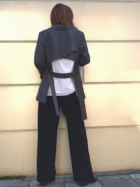 「Serendipity（セレンディピティ）のアイテム（ジャケット/アウター）」を使った、Junoさん（レディース・160cm）の春コーディネート
