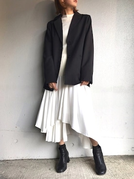 「Serendipity（セレンディピティ）のアイテム（ジャケット/アウター）」を使った、Junoさん（レディース・160cm）の春コーディネート