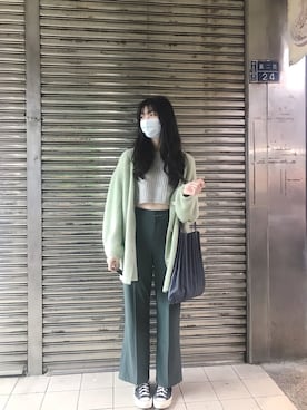 「gray」｜「アイテム（ジャケット/アウター）」を使った、軍♡さん（レディース・170cm）の冬コーディネート