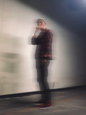「休闲」｜「アイテム（ニットキャップ/ビーニー）」を使った、andyxxxxxさん（メンズ・180cm）の秋コーディネート