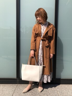 「ORiental TRaffic(ORiental TRaffic)」｜「アイテム（トレンチコート）」を使った、guchicoさん（レディース・160cm）の春コーディネート
