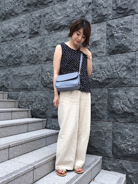 「アイテム（タンクトップ）」を使った、guchicoさん（レディース・160cm）の夏コーディネート