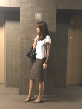 「MODALU（モダルー）のアイテム」を使った、choeさん（レディース・163cm）の夏コーディネート