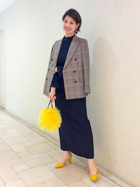 MARIKO KAMEDAさん(レディース・172cm)の秋コーディネート