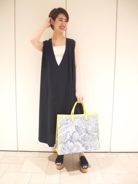 MARIKO KAMEDAさん（レディース・172cm）の夏コーディネート