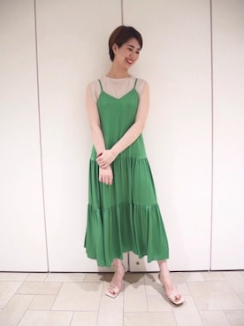 MARIKO KAMEDAさん（レディース・172cm）の夏コーディネート