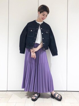 MARIKO KAMEDAさん(レディース・172cm)の夏コーディネート