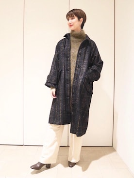 「TICCA（ティッカ）のアイテム（ジャケット/アウター）」を使った、MARIKO KAMEDAさん（レディース・172cm）の秋コーディネート