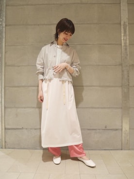 「ASTRAET（アストラット）のアイテム（ワンピース/ドレス）」を使った、MARIKO KAMEDAさん（レディース・172cm）の春コーディネート