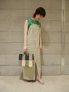 「ASTRAET（アストラット）のアイテム（ワンピース/ドレス）」を使った、MARIKO KAMEDAさん（レディース・172cm）の春コーディネート