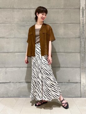 MARIKO KAMEDAさん(レディース・172cm)の夏コーディネート