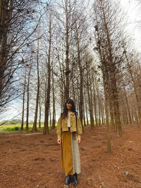 「AS（アス）のアイテム」を使った、Miao Shiさん（レディース・153cm）の春コーディネート