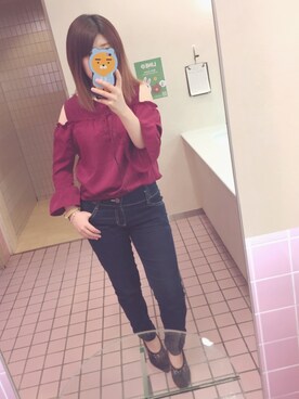 「aveil（アベイル）のアイテム（パンツ）」を使った、R I N Aさん（レディース・152cm）の夏コーディネート