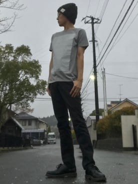 「goa（ゴア）のアイテム（帽子）」を使った、JUNKAPPLEさん（メンズ・169cm）の春コーディネート