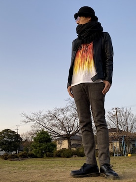 JUNKAPPLEさん（メンズ・169cm）の冬コーディネート
