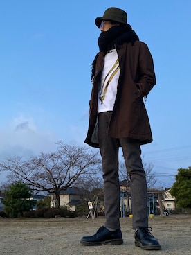 JUNKAPPLEさん（メンズ・169cm）の冬コーディネート