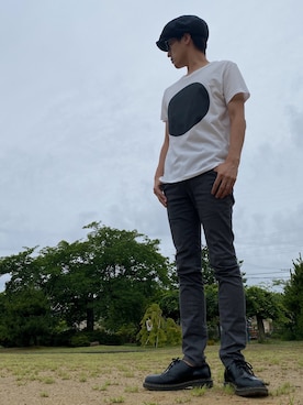 「NANO universe（ナノユニバース）のアイテム（キャスケット）」を使った、JUNKAPPLEさん（メンズ・169cm）の夏コーディネート
