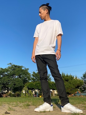 「シロＴ」｜JUNKAPPLEさん（メンズ・169cm）の夏コーディネート