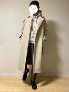 EDEL - メルトンロングラップコートを使った人気ファッション 