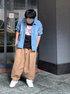 爆竹のもんじさん（メンズ・172cm）の秋コーディネート