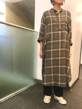 「uncut bound」｜「アイテム（ワンピース/ドレス）」を使った、sakakiさん（レディース・158cm）の秋コーディネート