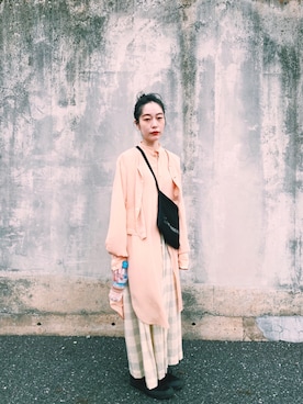 「SueUNDERCOVER（スーアンダーカバー）のアイテム」を使った、seckeyさん（レディース・160cm）の春コーディネート