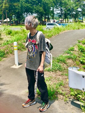 「doublet（ダブレット）のアイテム（ファッション雑貨）」を使った、ふせ  まさしさん（メンズ・172cm）の夏コーディネート