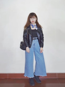 阿馮さん(レディース・158cm)の春コーディネート