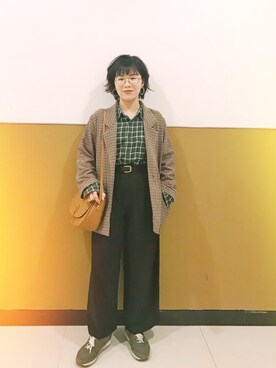 「MONKI（モンキ）のアイテム（フォーマルスーツ/小物）」を使った、阿馮さん（レディース・158cm）の春コーディネート