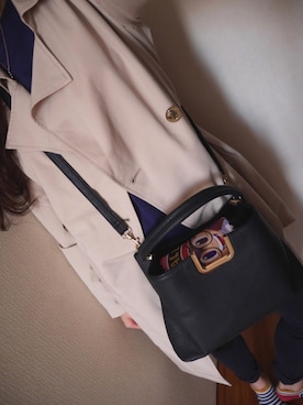 「スキニー」｜「アイテム（PC・スマホグッズ/家電）」を使った、chiさん（レディース・164cm）の春コーディネート