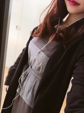 「Cynical（シニカル）のアイテム（ワンピース/ドレス、グレー系）」を使った、chiさん（レディース・163cm）の秋コーディネート
