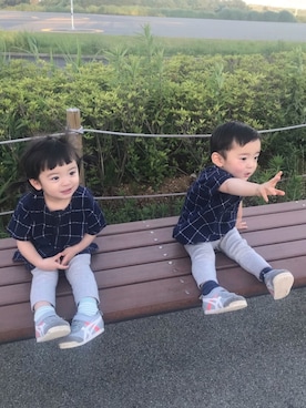 mico.kglowさん（キッズ・74cm）の夏コーディネート