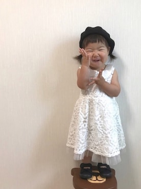 「Guess（ゲス）のアイテム（ワンピース/ドレス）」を使った、♡MiKo♡さん（キッズ・80cm）の夏コーディネート