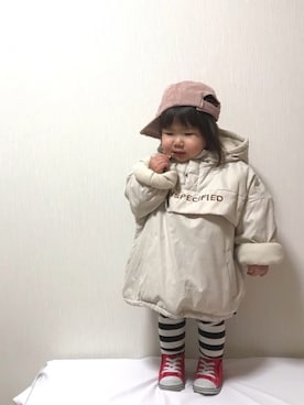 「アイテム（その他ベビー用品）」を使った、♡MiKo♡さん（キッズ・80cm）の冬コーディネート
