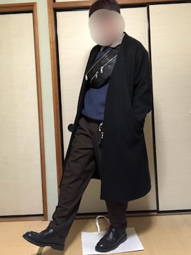 「EMMA CLOTHES（エマクローズ）のアイテム（その他アウター）」を使った、わさを。さん（メンズ・166cm）の冬コーディネート