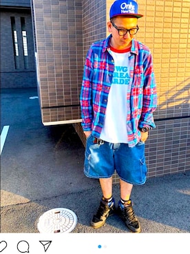 「SWAGGER（スワッガー）のアイテム（トップス）」を使った、ushikyoさん（メンズ・176cm）の秋コーディネート