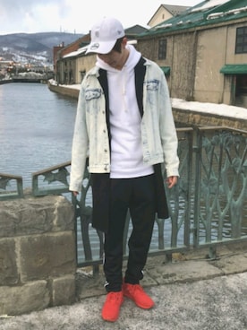 「RAGEBLUE（レイジブルー）のアイテム（その他アウター）」を使った、あつさん（メンズ・183cm）の春コーディネート