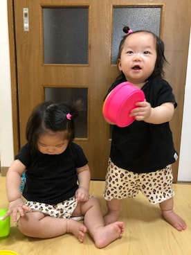 「半ズボン」｜「アイテム（その他）」を使った、さかな★さん（キッズ・70cm）の夏コーディネート