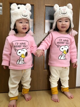 「1歳5ヶ月」｜「アイテム（その他）」を使った、さかな★さん（キッズ・90cm）の冬コーディネート